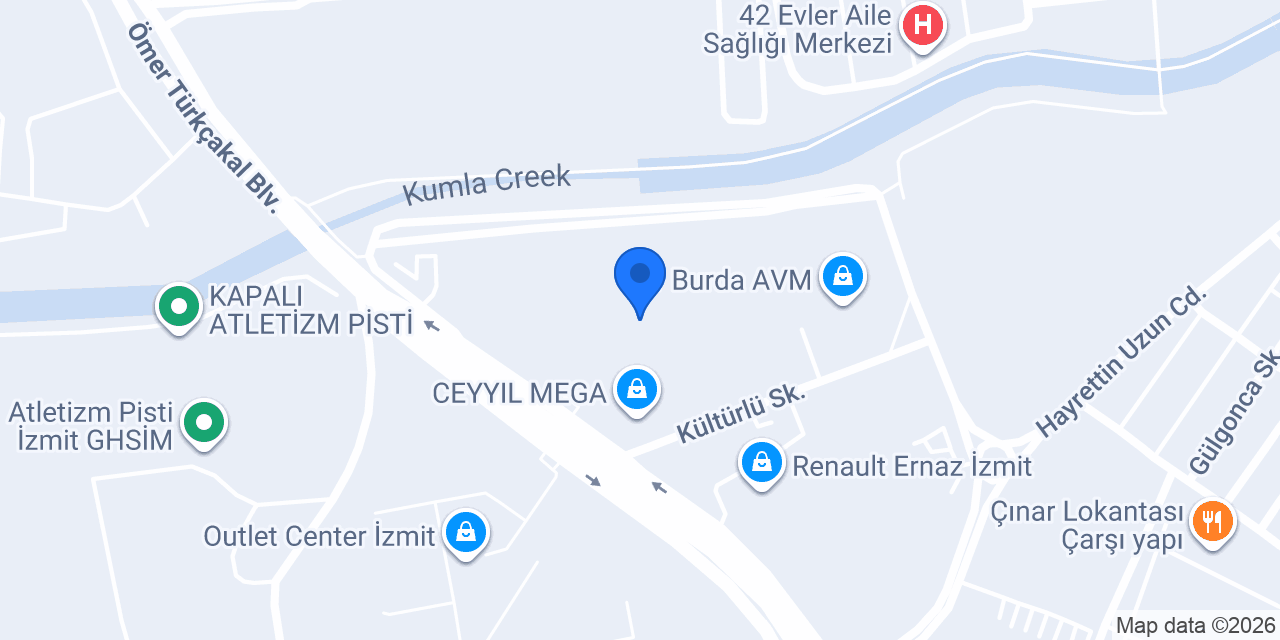 ebebek Kocaeli 41 Burda AVM konumu