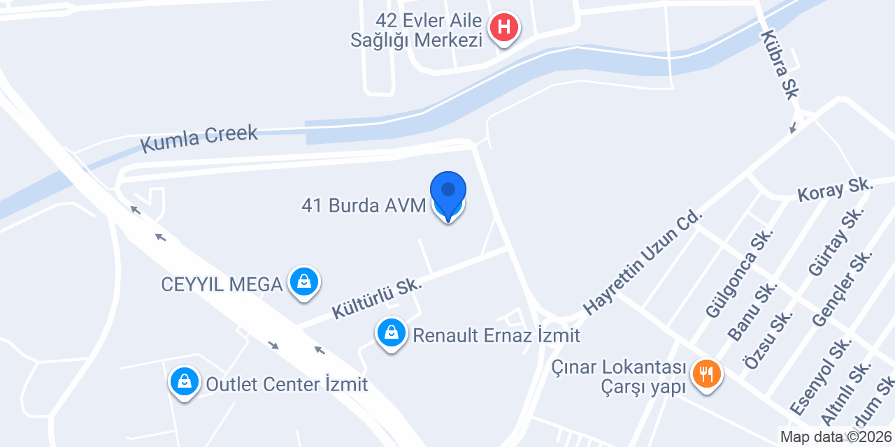 41 Burda AVM konumu