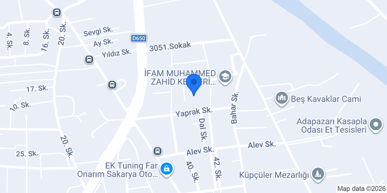 Küpçüler İlkokulu konumu