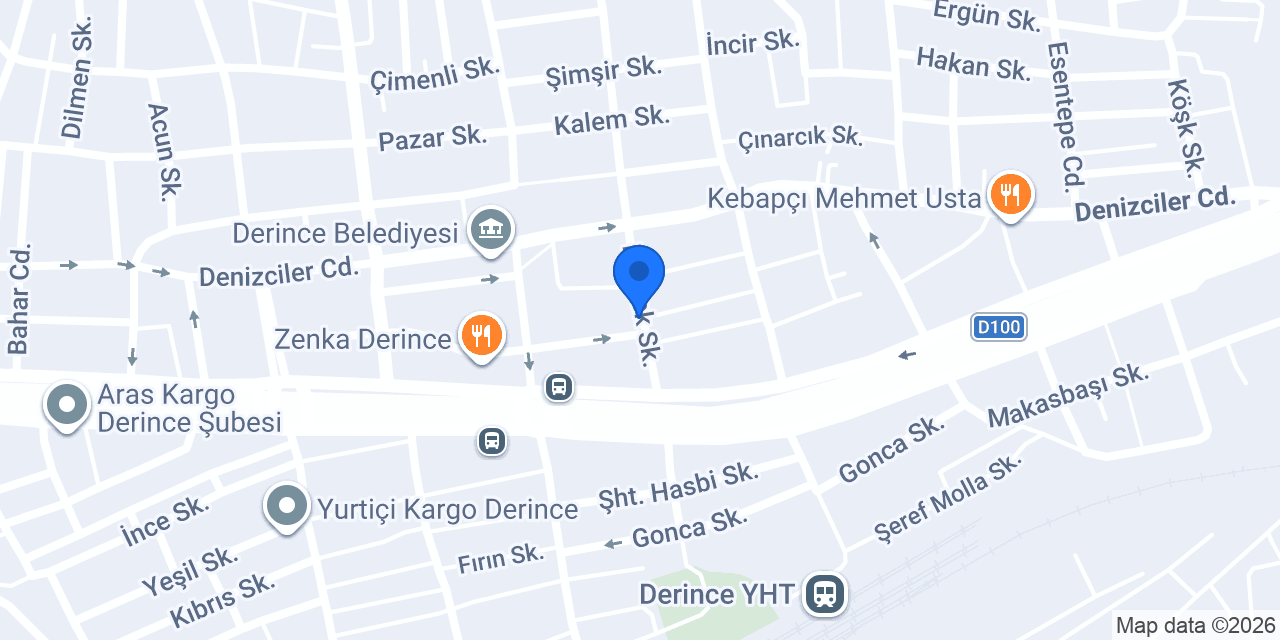 DERİNCE kapandı konumu