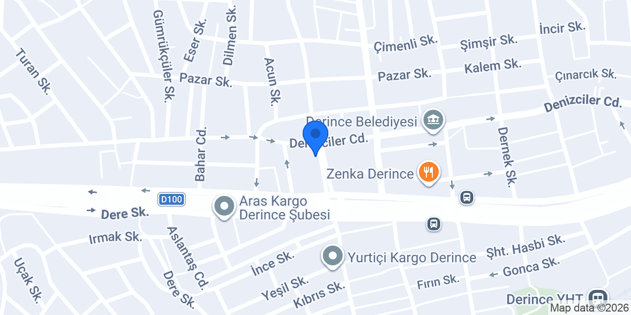 Packet Burger Derince konumu