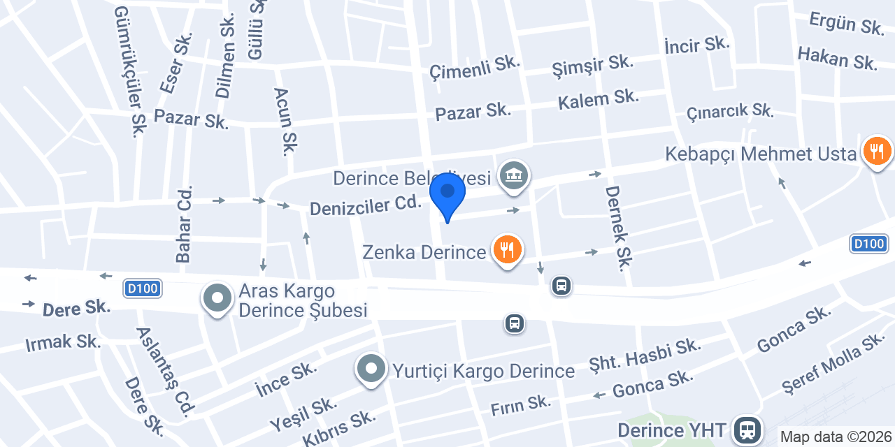 Derince Lostra Salonu konumu