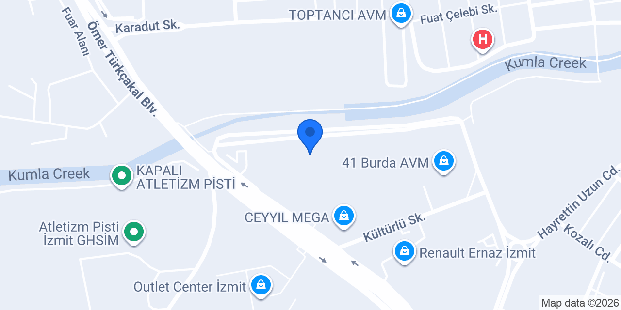 Mavi - 41 Burda AVM konumu