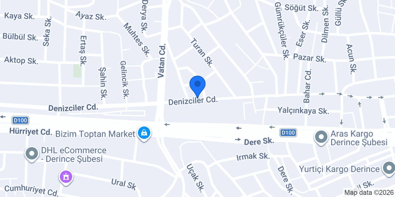 Güngör Yapı Market konumu
