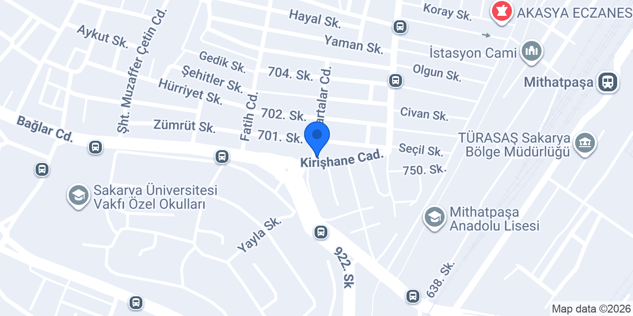 Evim Emlak Sakarya konumu