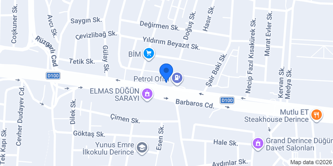 Aslan Oto Lastik konumu