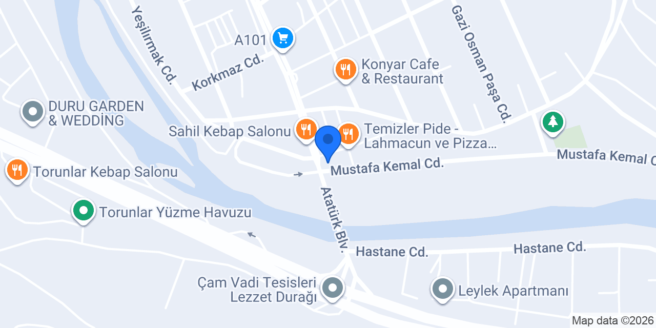Özgür Mobilya konumu