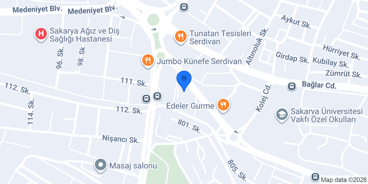 Sakarya S.M.M.M.O. konumu