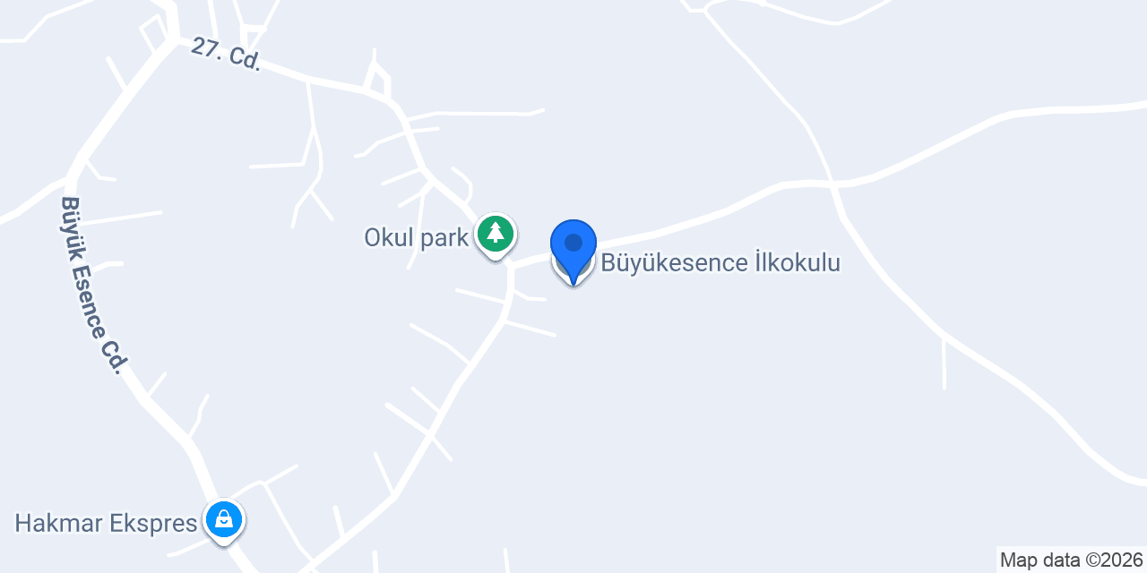 Büyükesence İlkokulu konumu