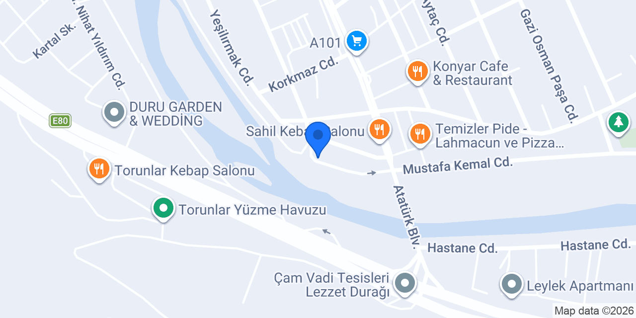 Atadoor Taşova konumu