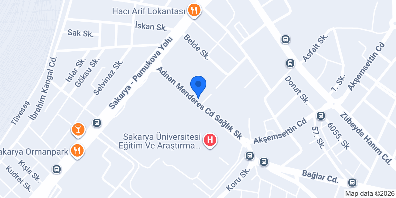 Fakülte Eczanesi konumu