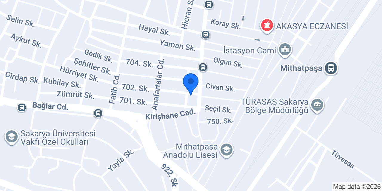 Serdivan Terzi Reyhan konumu