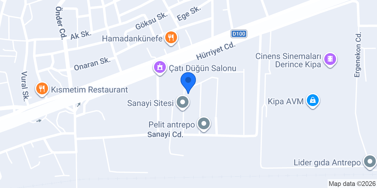 Efe Halı Yıkama Derince konumu