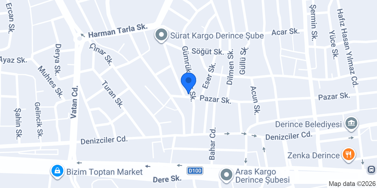 Zarafet Çiçek Evi konumu