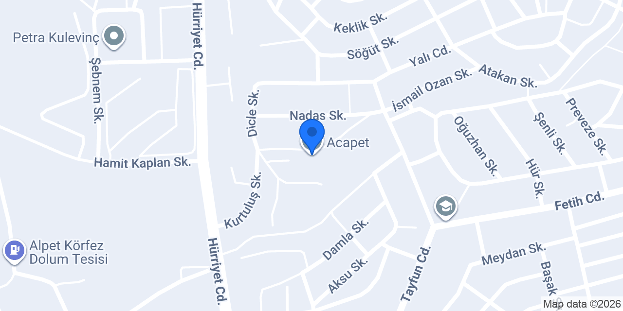 Acapet konumu