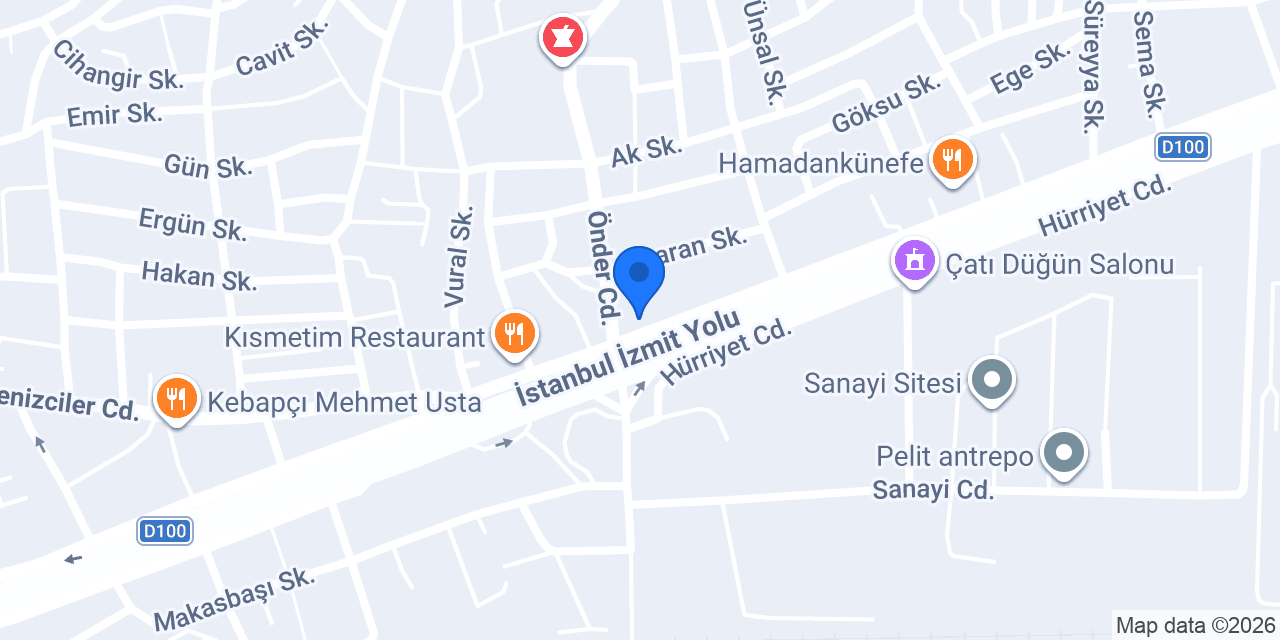 Hayat Koltuk Yıkama konumu