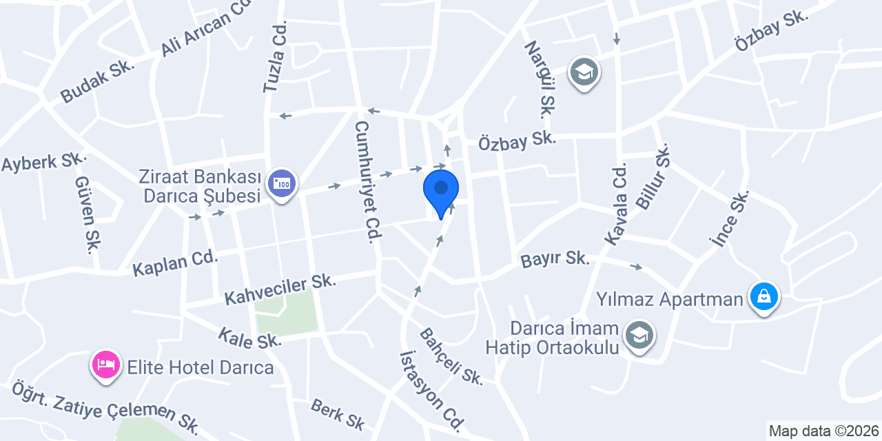 Darıca Copy Center konumu