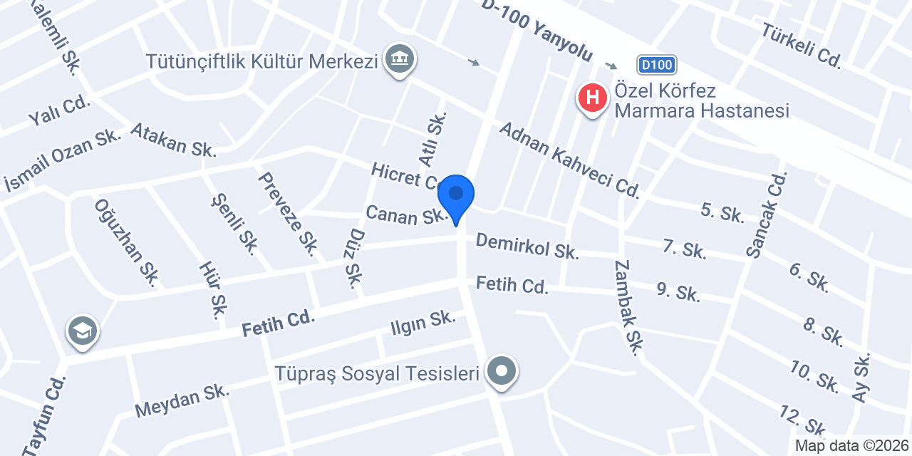 Cadde Katık Körfez konumu