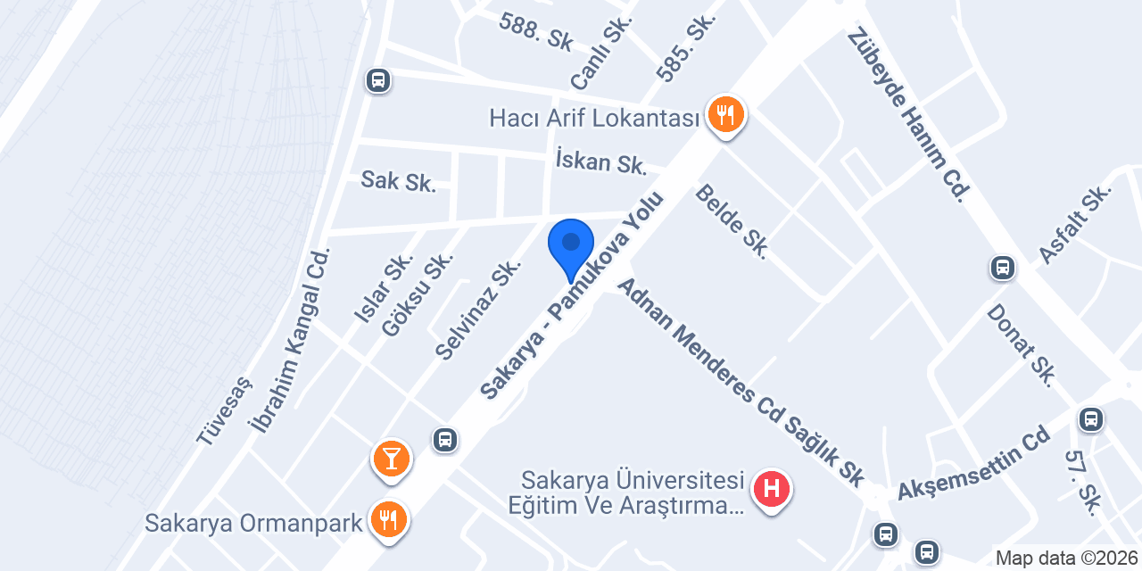 7/24 Çorbacı - Sakarya Çorbacı konumu