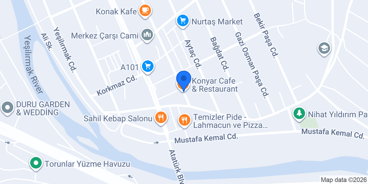 Konyar Cafe & Restaurant konumu