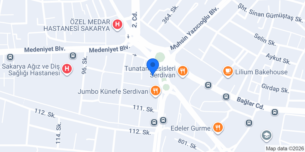 Diş Hekimi Tuğba Akkar konumu