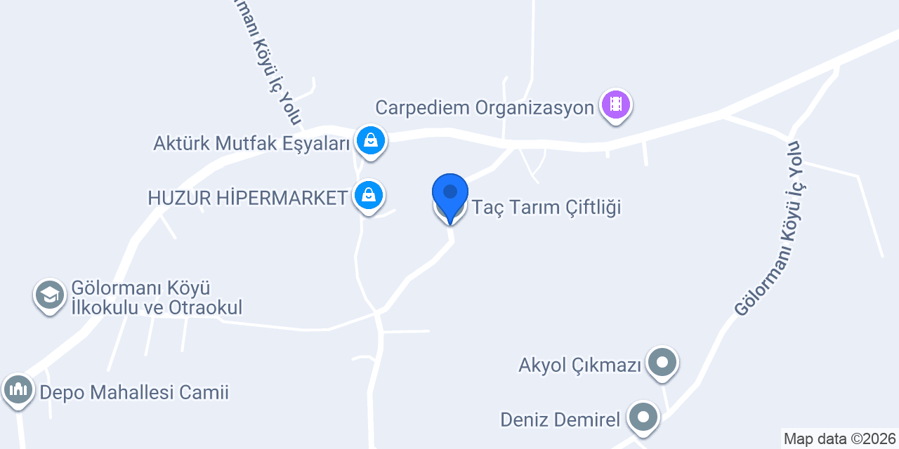 Taç Tarım Çiftliği konumu
