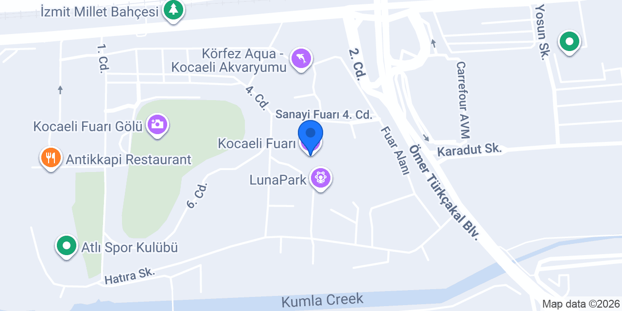 Kocaeli Fuarı konumu