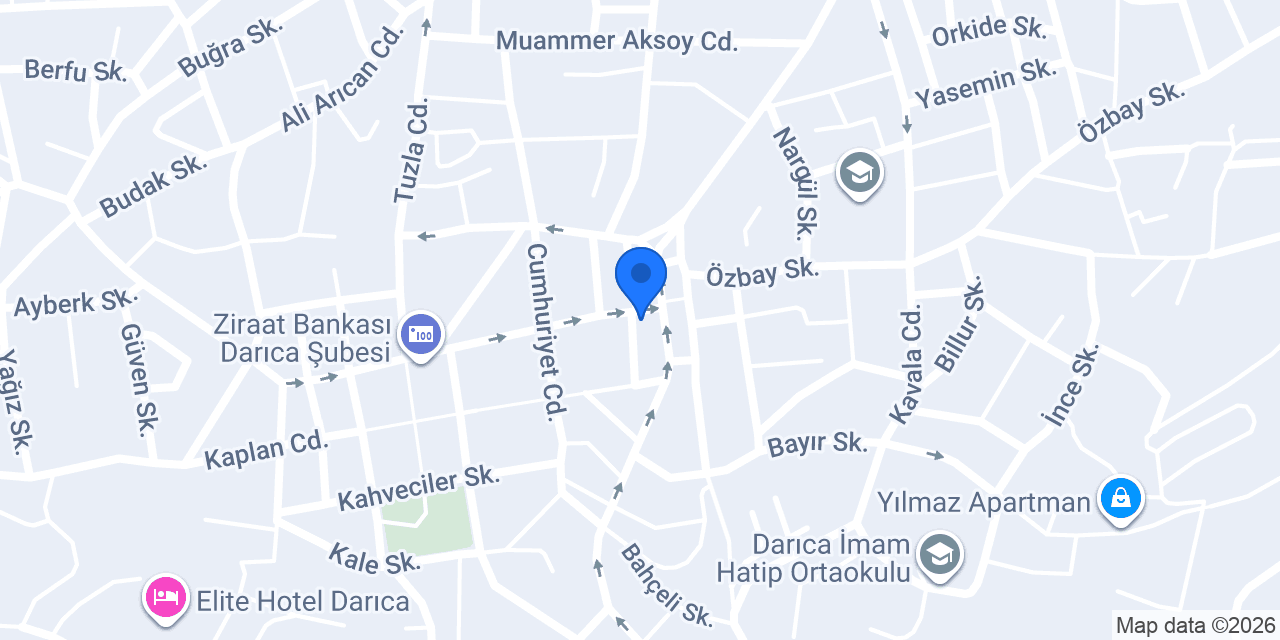 Darıca Altan Optik konumu