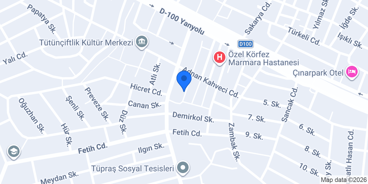 Ptt - Tütünçiftlik Şb. konumu