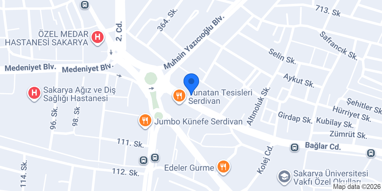 AUTO SERDİVAN konumu