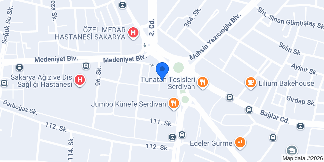 BÖLÜKBAŞI DİŞ POLİKLİNİĞİ- SERDİVAN ŞUBESİ konumu