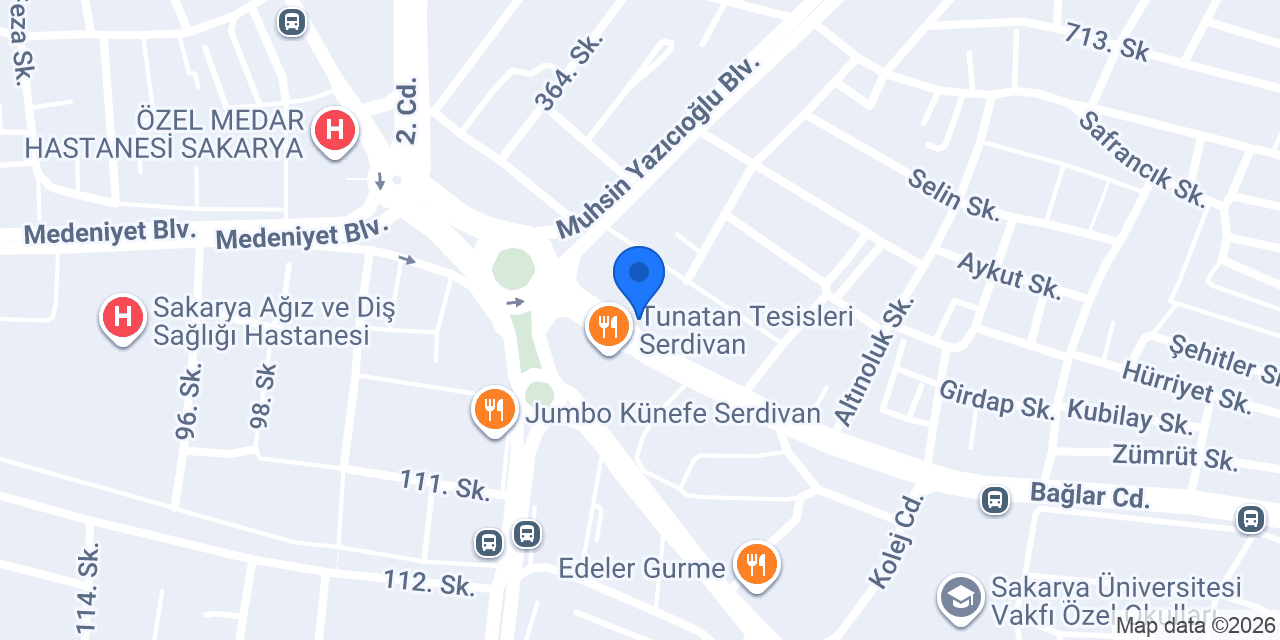 SAKMAR SUPERMARKET SERDİVAN konumu