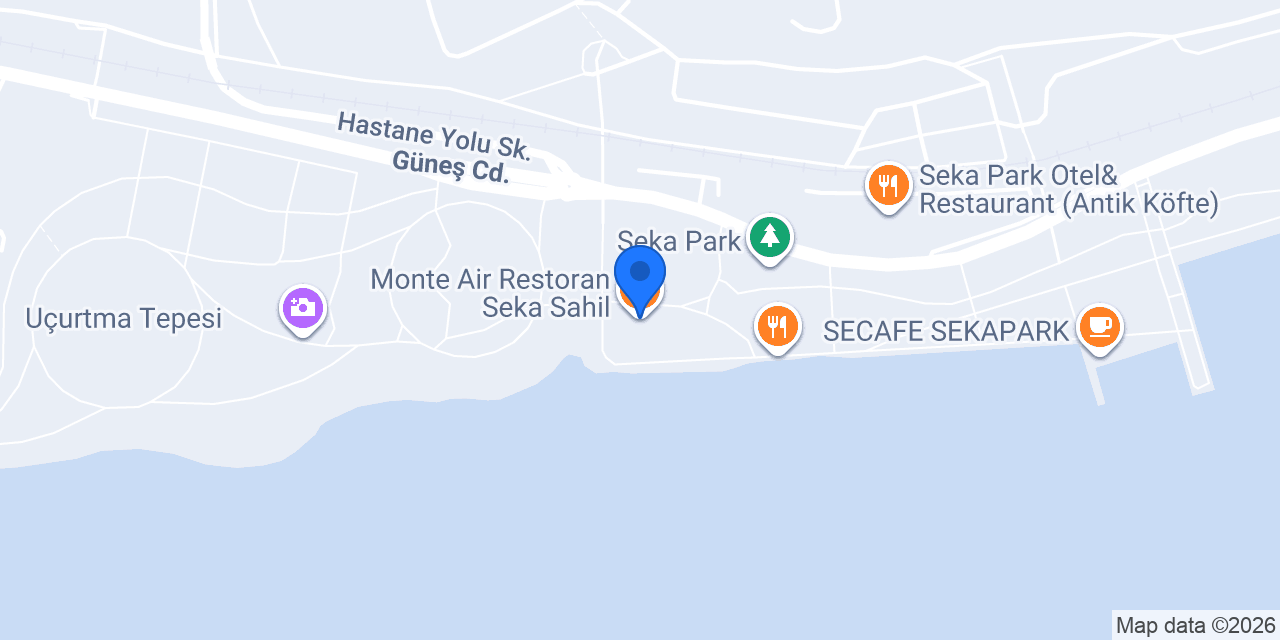 Monte Air Restoran Seka Sahil konumu