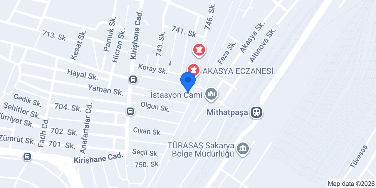Özmaraş Dondurma konumu