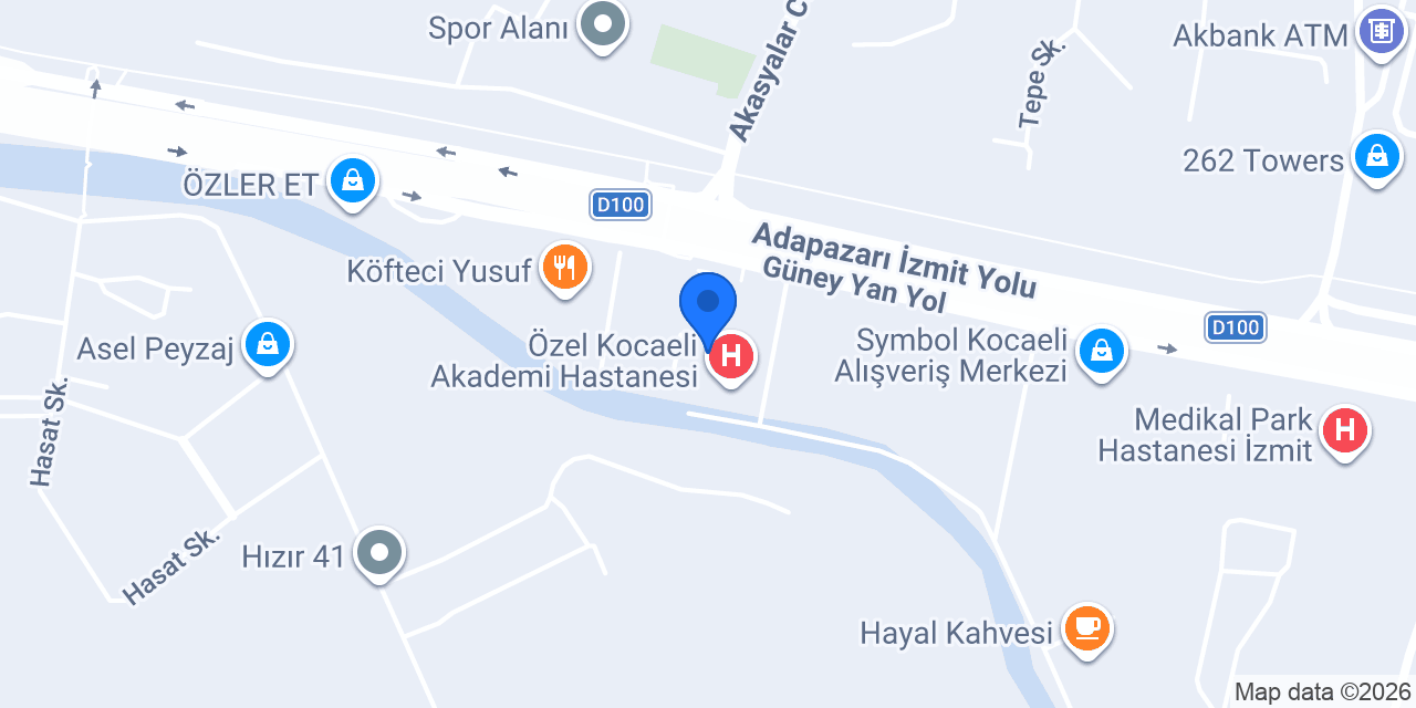Kocaeli Nöroloji Uzmanı konumu