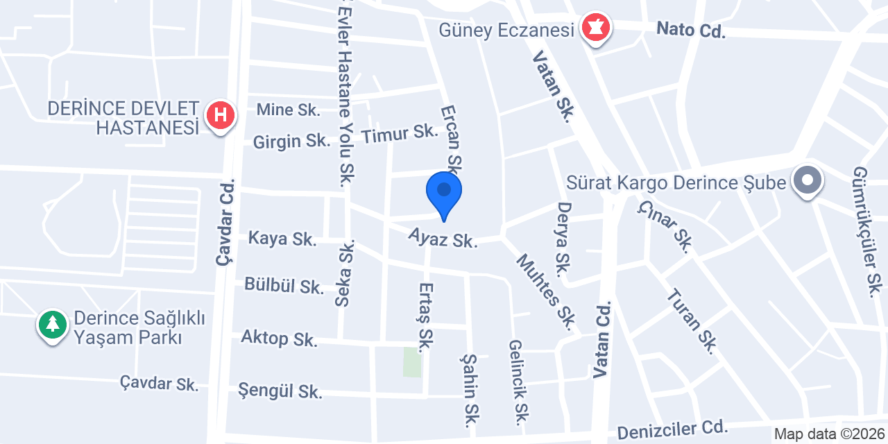Derince Bosch Servis konumu