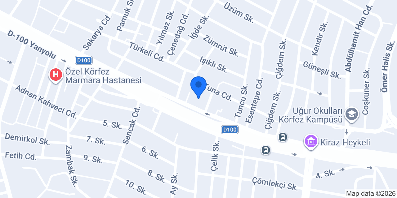 Çınarpark Otel konumu