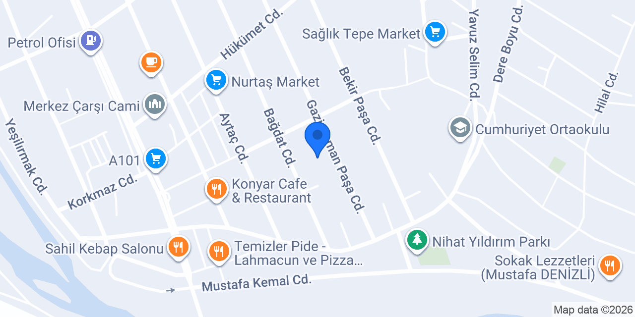 Çaydibi İlköğretim Okulu konumu
