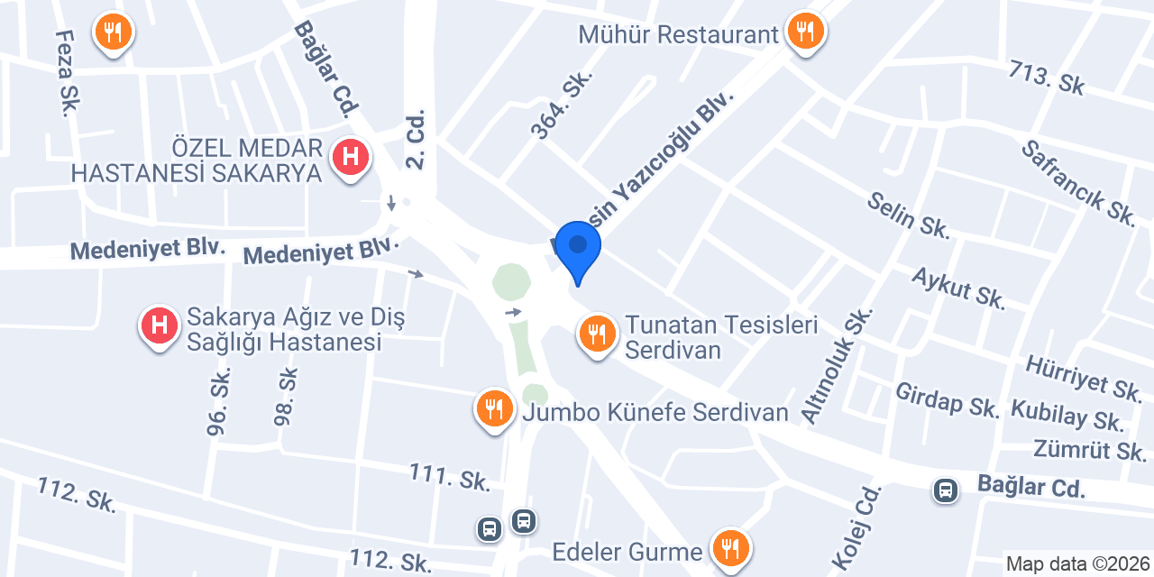 Taksi Şehirlerarası konumu
