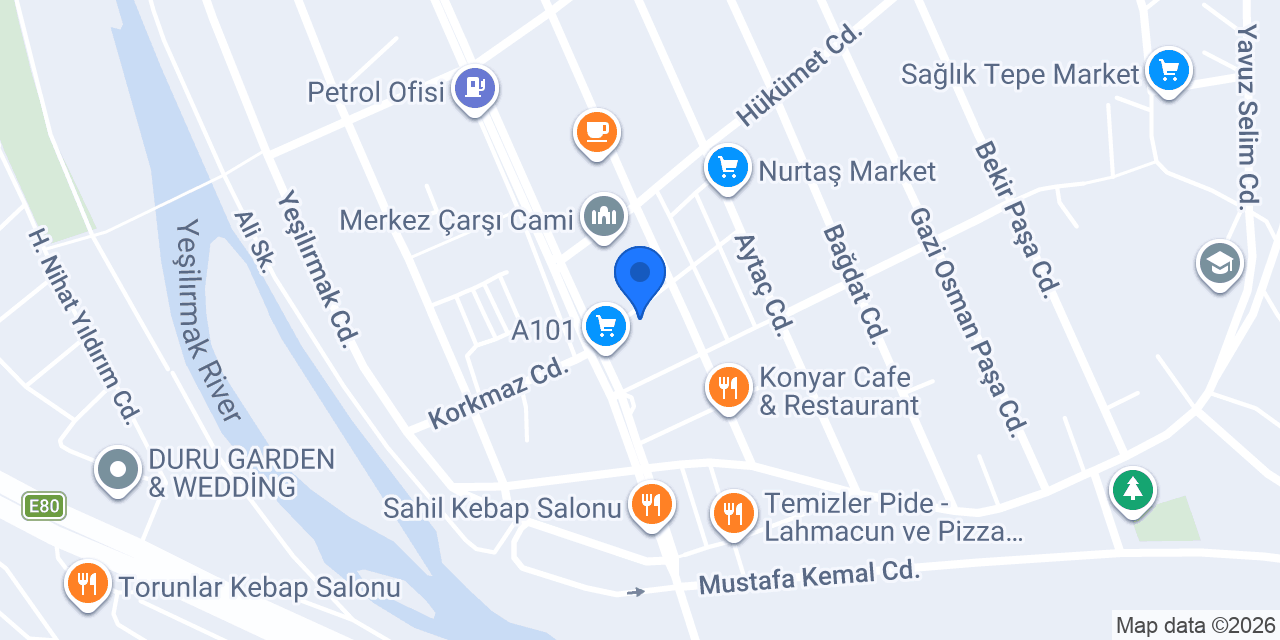 Öztürk Mobilya konumu