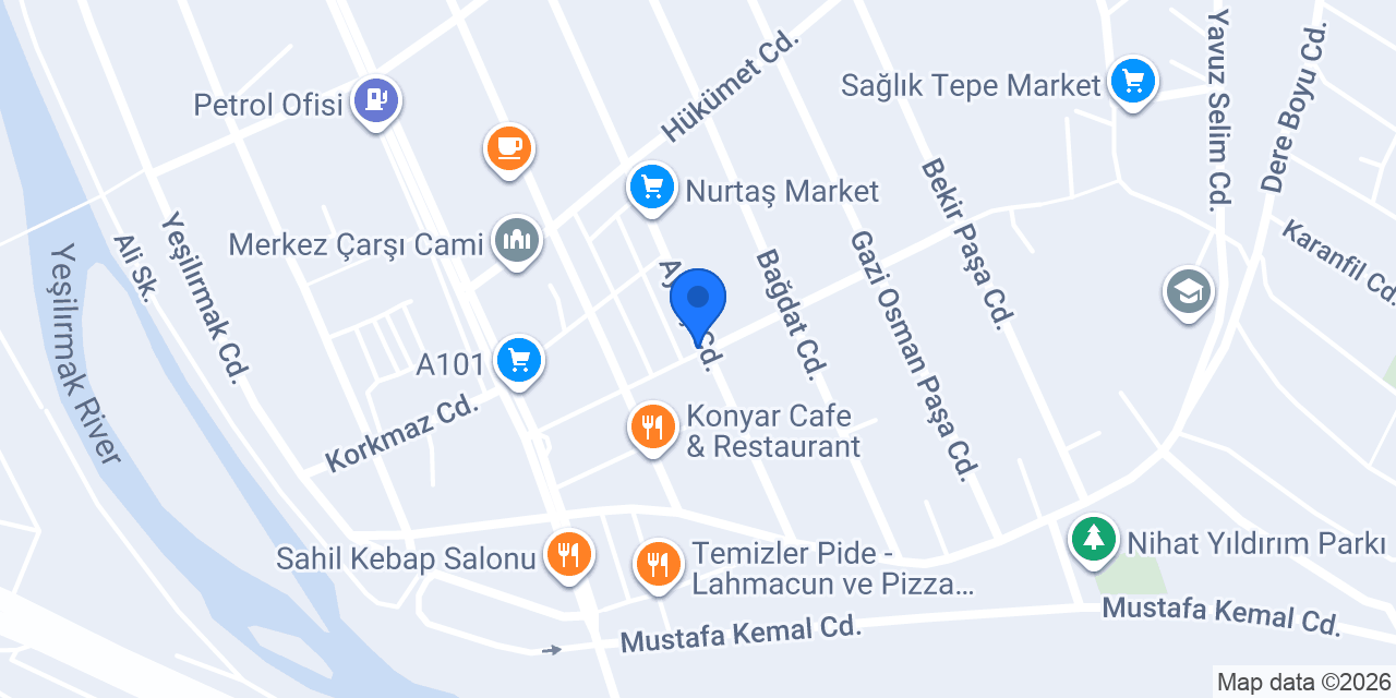 Öz Burger konumu