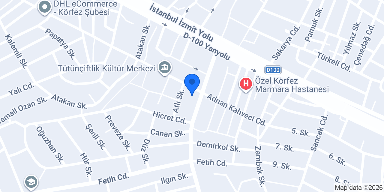 Meliderm Körfez konumu