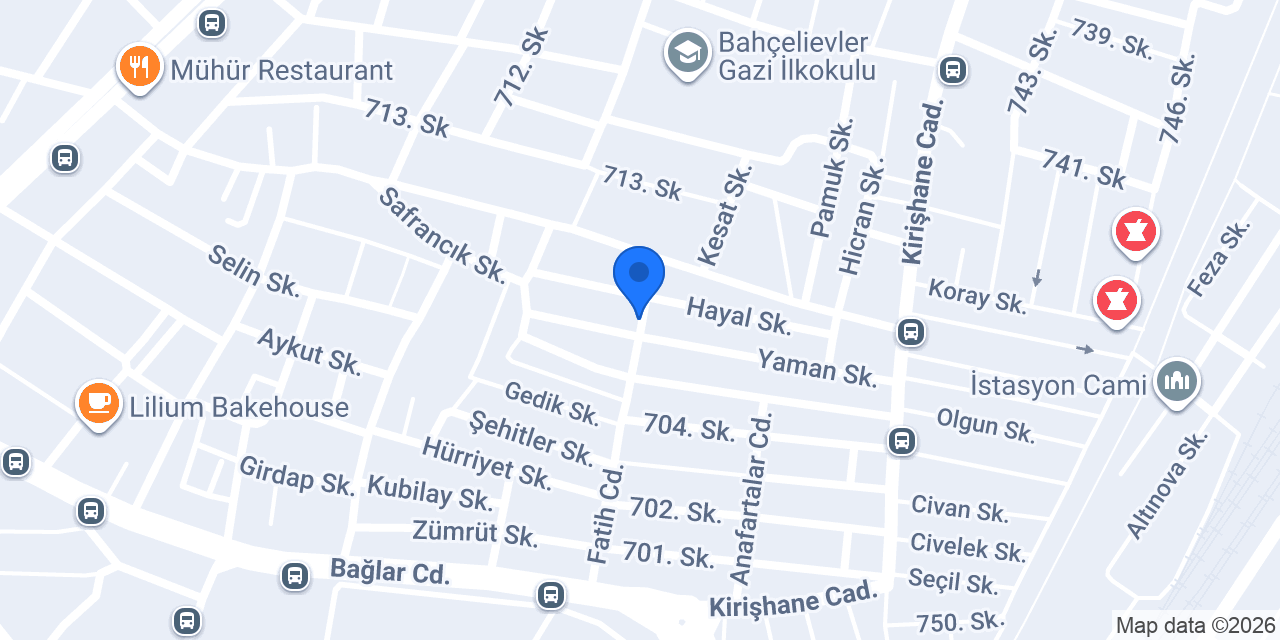 Bahçelievler Bayan Kuaförü konumu