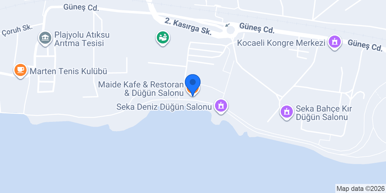 Maide Kafe & Restoran & Düğün Salonu konumu