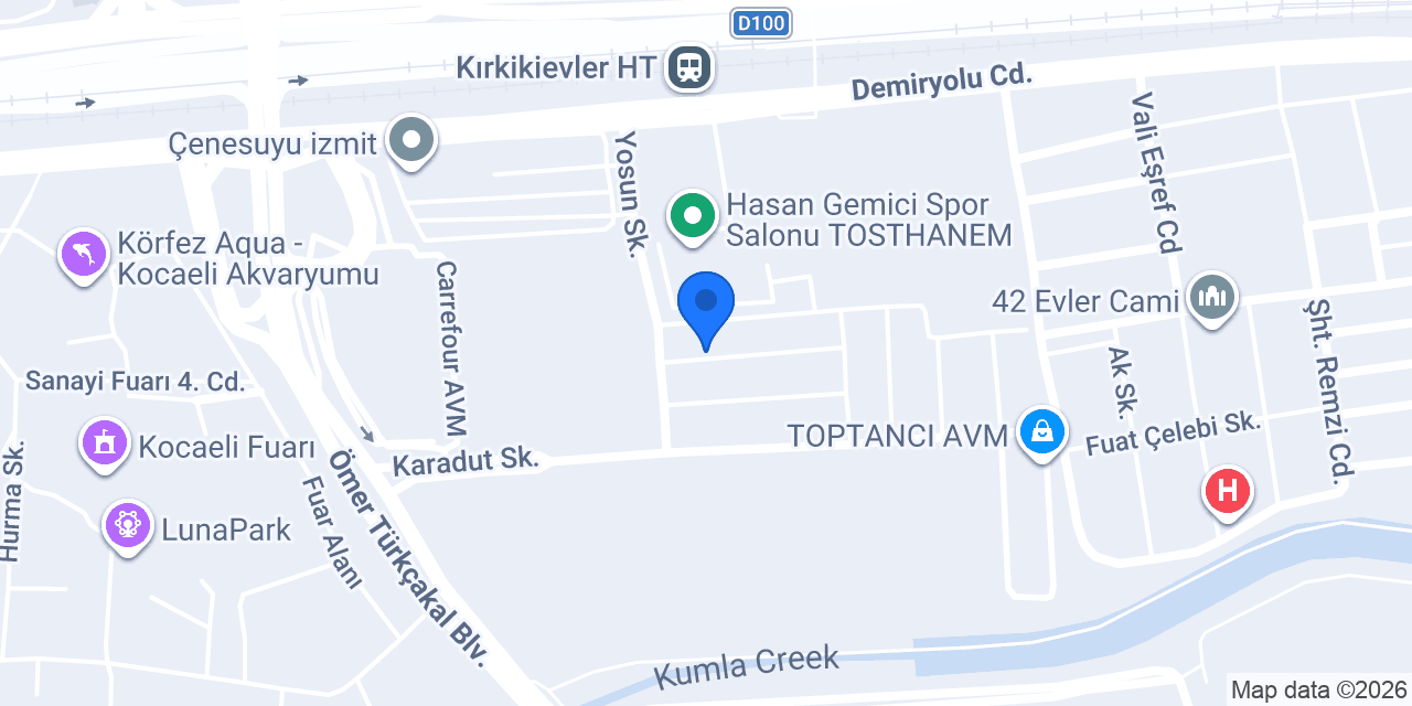 Hüner Kağıt konumu