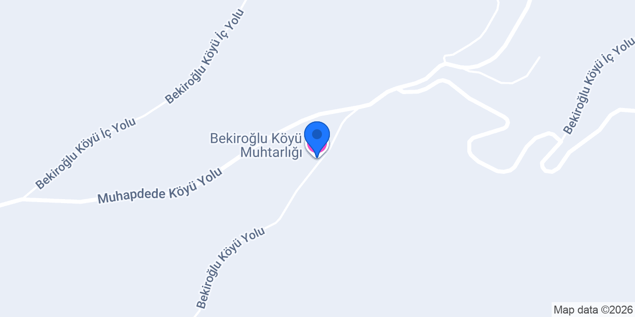 Bekiroğlu Köyü Muhtarlığı konumu