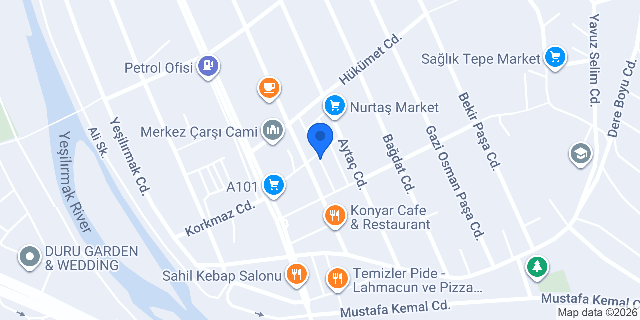 Klinik Taşova konumu