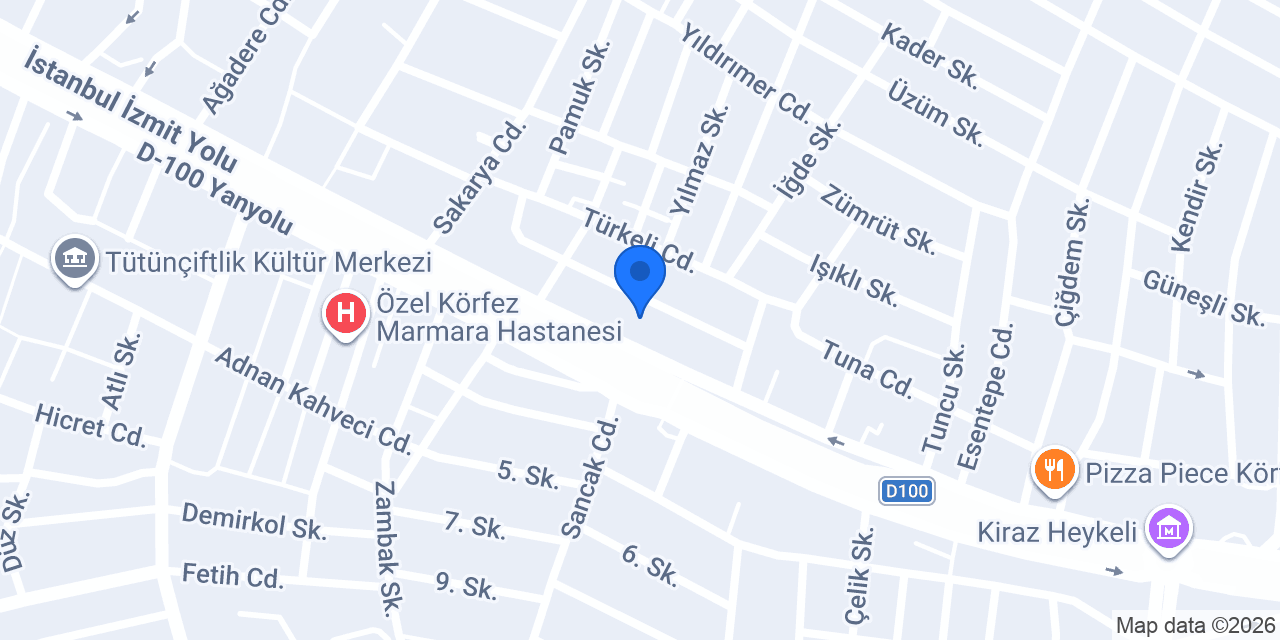 DenizBank Körfez Şubesi konumu