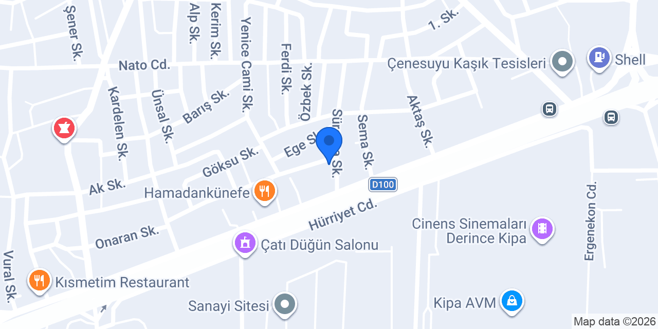 İzmit Laminat konumu
