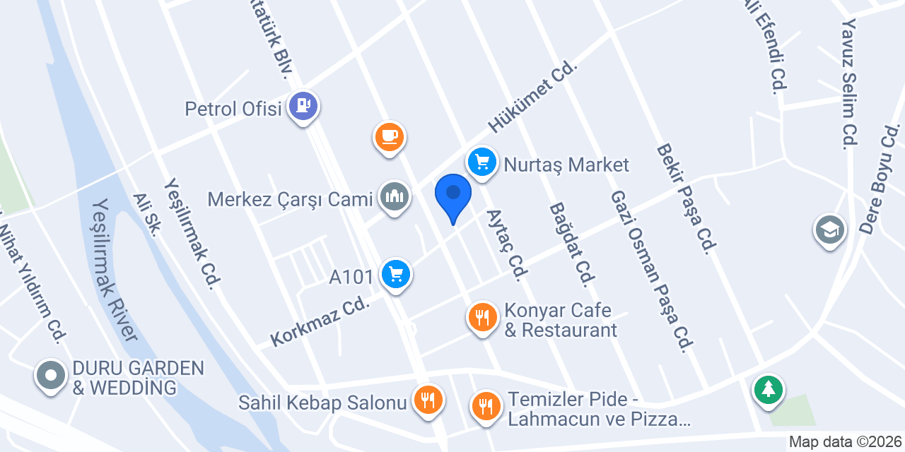 Kuaför samet konumu